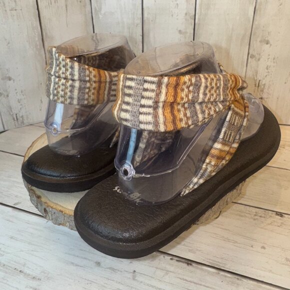 Sanuk Women's Size 9 Yoga Sling 2 Sandals Brown Tan - Picture 5 of 8